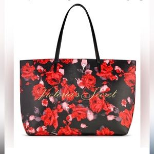 Victoria's Secret Limited Edition, 2019 Red Floral/Rose Tote Bag, NWT!